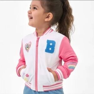 LS Pink Bluey Bomber Jacket 3T